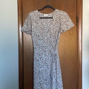 Everly Flutter Sleeve Wrap Dress